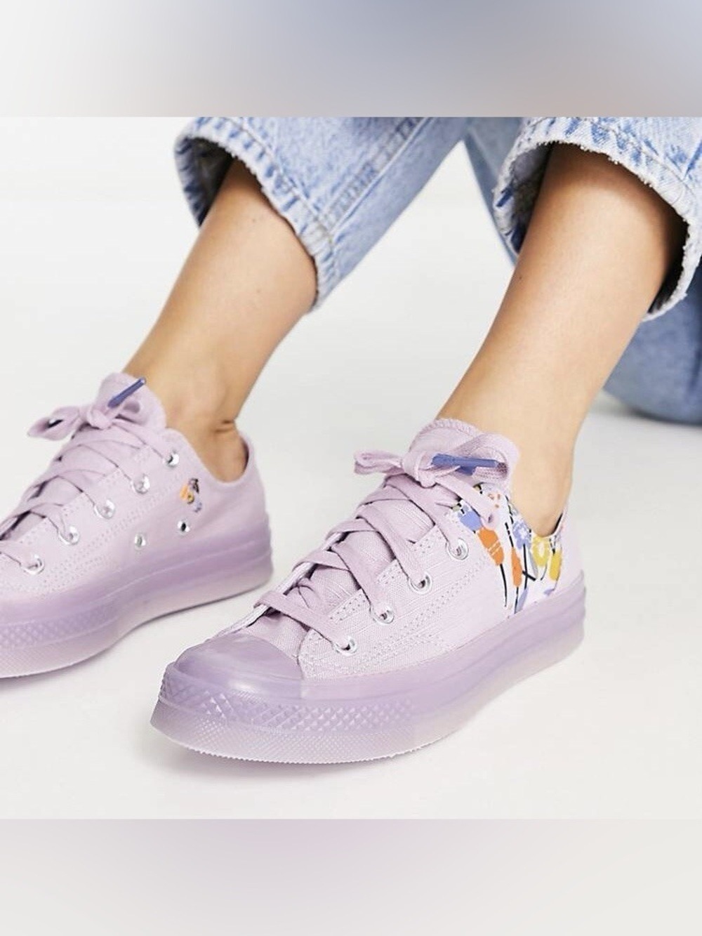 CONVERSE Chuck 70 Ox Women’s History Month Tearaway Canvas Sneakers Plum Size 5